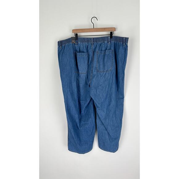 Torrid Pull On Mid Rise Wide Leg Light Weight Jean Womens Plus Size 4X New - Picture 8 of 13
